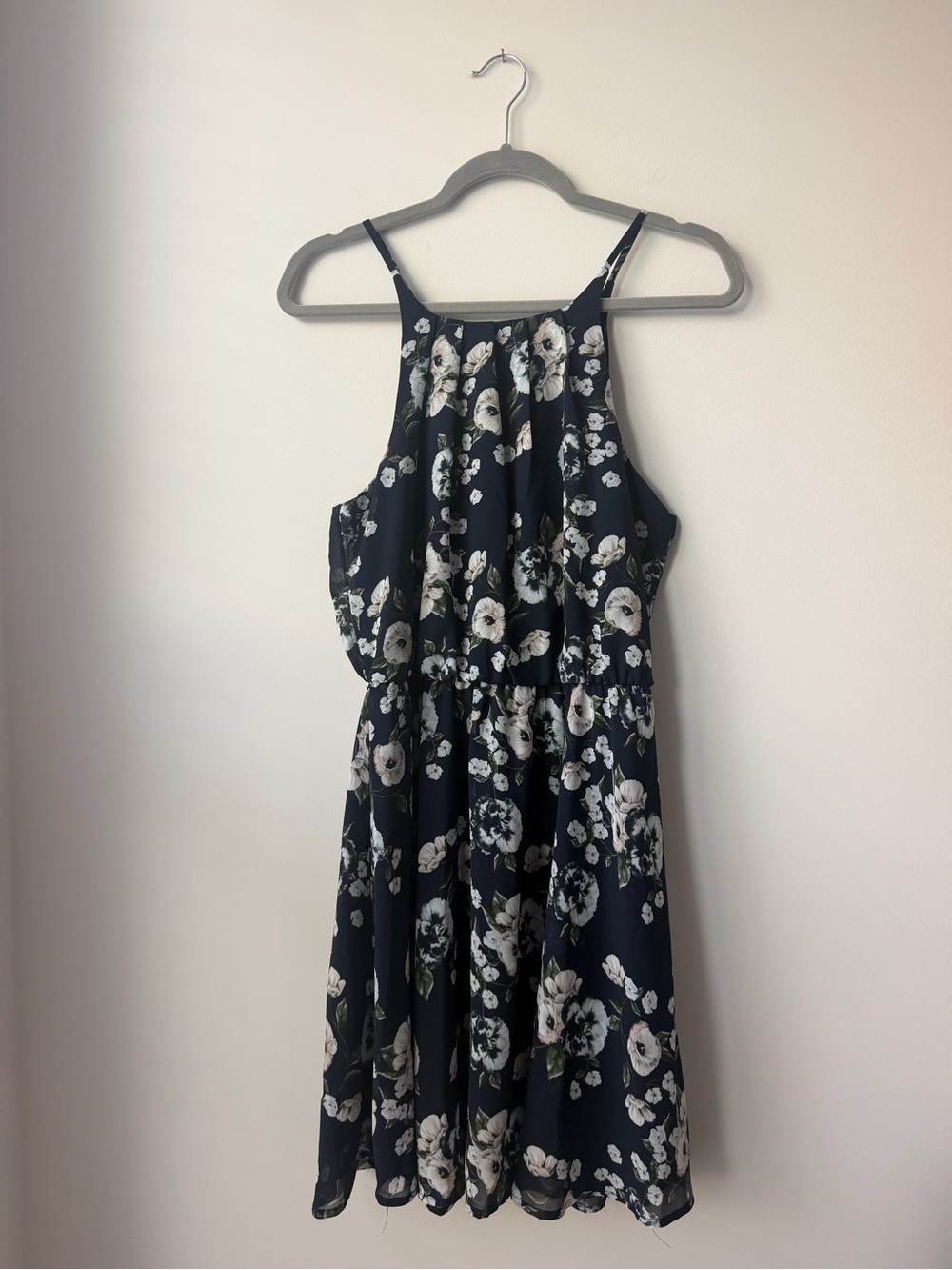 Blue Rain Navy Floral Sundress